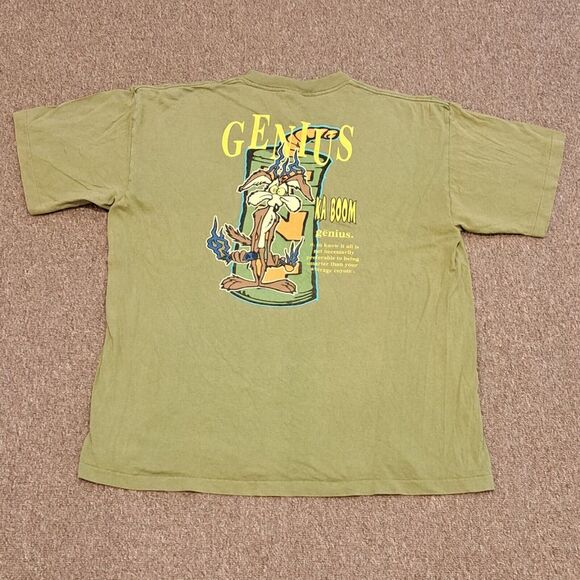 Warner Bros. Other - WILE E COYOTE VINTAGE T SHIRT XL 1995 WARNER BROS STUDIO Store USA Single Stitch
